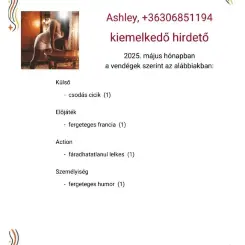Ashley, Szexpartner IX. kerület, 29 év Nő IX. kerület Budapest Magyarország, +36306851194