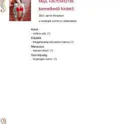 Maja, Masszázs XI. kerület, 40 év Nő XI. kerület Budapest Magyarország, +36705452186